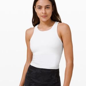 EBB to Street Cropped Racerback Tank Top